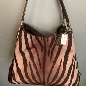 Tiger print COACH purse. Authentic Madison